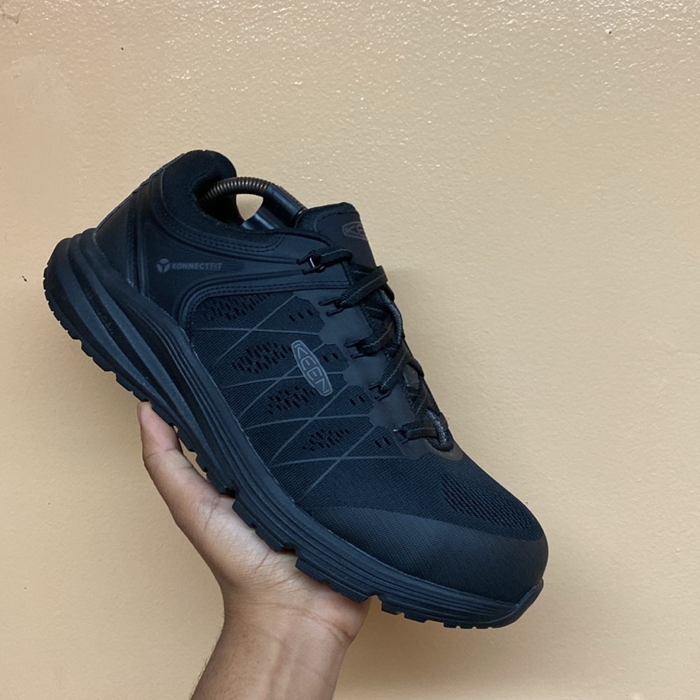 KEEN Utility Vista Energy Konnect Fit XT Steel Toe Work Sneakers “Triple Black” - Picture 7 of 17
